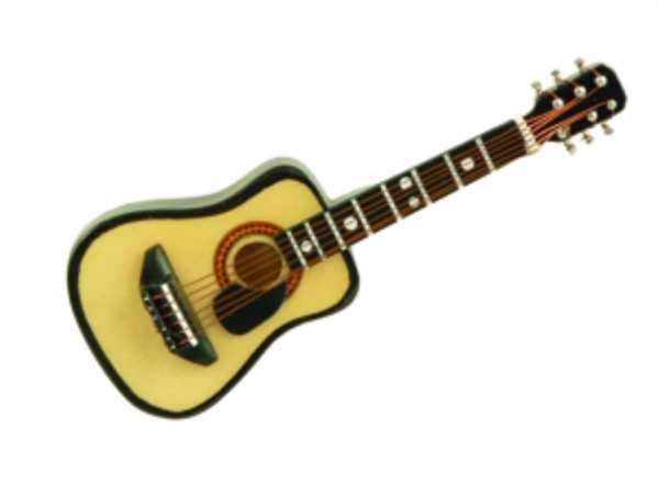 Magnet Çalgı Minyatür Akustik Gitar - 1